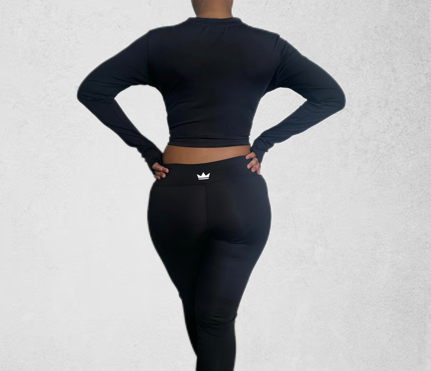 KRWN Long Sleeve Crop Top