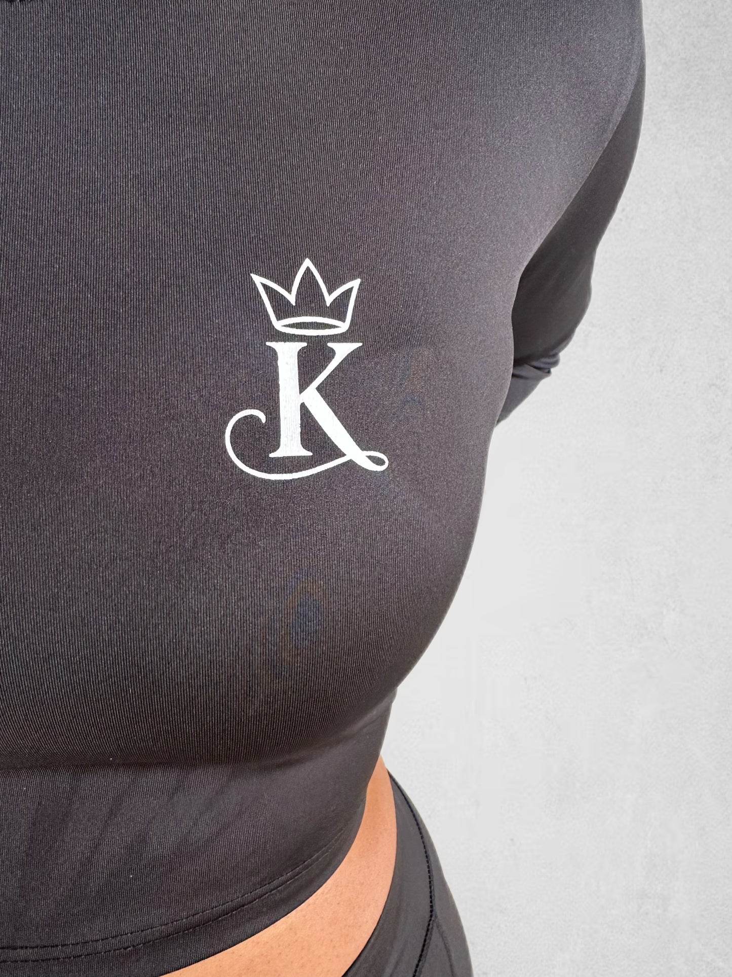 KRWN Long Sleeve Crop Top